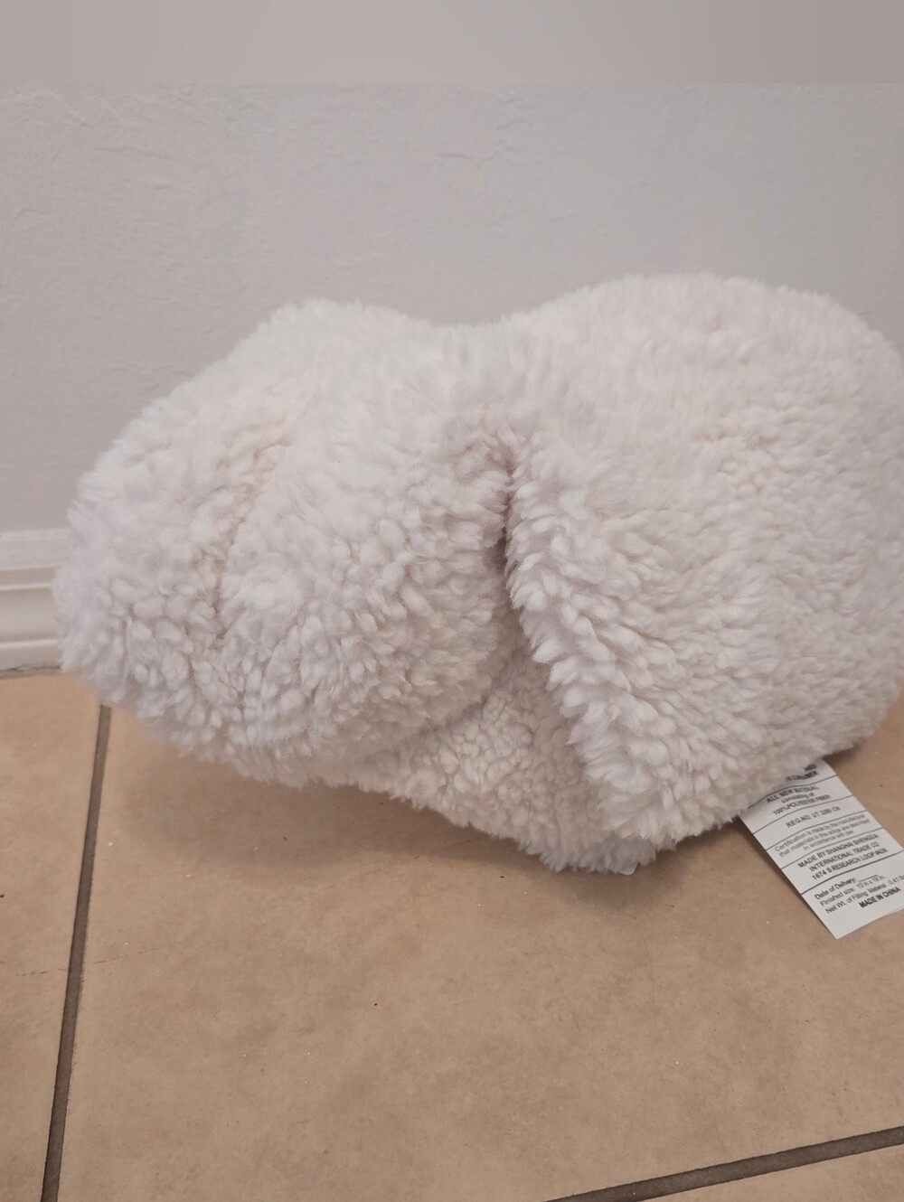 Pottery Barn Sherpa Bunny White Pillow Bunny